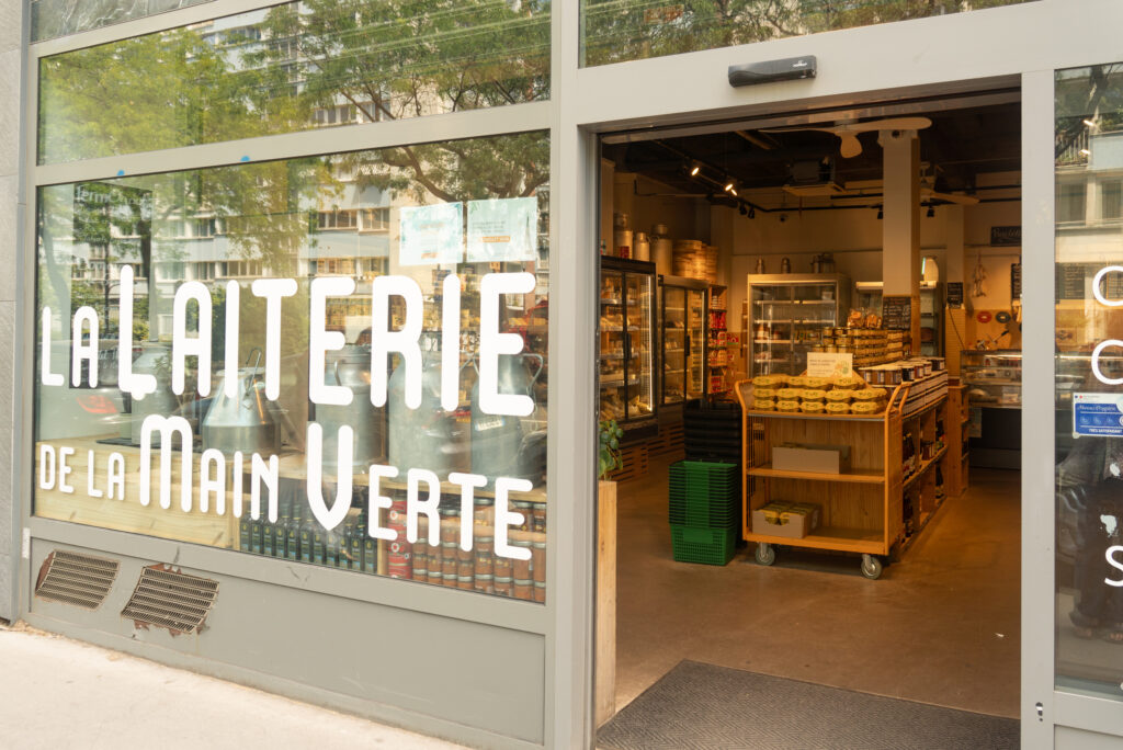 vitrine de la main verte bio